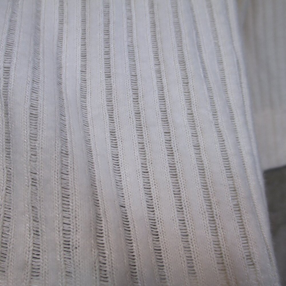 Maeve by Anthropologie Cream Ribbed Chunky Knit Sweater Cowl Neck Size Medium - Picture 7 of 11